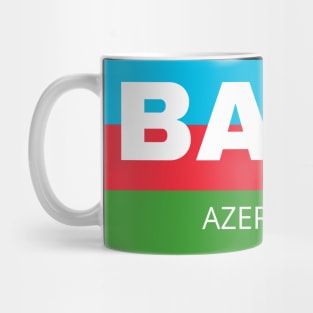 Baku City in Azerbaijan Flag Mug